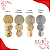 Cabedal Mandala Lateral Redondo Liso com Strass - Imagem 1