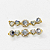 Cabedal  Lateral Bridão Coração Com Strass Customização - Imagem 4