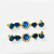 Cabedal  Lateral Bridão Coração Com Strass Customização - Imagem 7