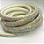 Tubo Meia Cana de Strass 10mm - 1 Metro - Imagem 1