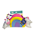 BRINQUEDO INTERATIVO  UNICORNS IN RAINBOW - ZIPPY BURROW - Imagem 2