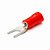 Terminal Forquilha Vermelho M4 0,25 a 1,6mm² FR2464-C – 50un Crimper - Imagem 1