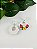 Brinco Hexagonal com Flores - Imagem 5