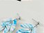 Brinco Folha Mesclada - azul - Imagem 2