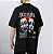 CAMISETA OVERSIZED PRETA MÁSCARAS FAKER - Imagem 1