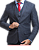 Traje Poliviscose Chumbo xadrez - Imagem 1