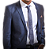 Terno Poliviscose azul brilho - Imagem 1