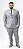 Terno Plus Size Premium cinza claro - Imagem 1