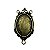 Entremeio Moldura Oval Ouro Velho SEM IMAGEM - Imagem 1