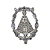 Entremeio Nossa Senhora Aparecida Zircônia Níquel Diamantado - Imagem 1