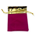 Saquinho de veludo rosa c/ dourado - Imagem 1