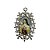 Medalha Sta Teresinha com flores Níquel - Imagem 1