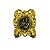 Entremeio Oficial Flores de Jasmim Dourado com Placa Ouro Velho - Imagem 1