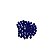 Cristal Facetado azul bic 6mm (60und) - Imagem 1