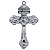 Cruz Jesus Nazareno  Niquelado - Imagem 1