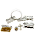 Kit montagem Terço de fio de Aço Niquelado Sagrada Familia Mel - Imagem 2