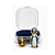 Broche Nossa Senhora das Graças Dourado 2,7cm em Metal com Strass - Imagem 3