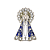 Broche Nossa Senhora Aparecida Prateado 2,5cm - Imagem 1