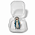 Broche Nossa Senhora das Graças Prateado 2,7cm - Imagem 3