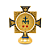 Enfeite Autocolante Nossa Senhora Graças Giratorio Dourado - Imagem 3
