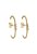Brinco ear hook com zirconias de cristais - Imagem 1