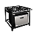 Fogão 4 Bocas Baixa Pressão C/ Forno Cristal Aço - (NOVO) - Imagem 1