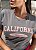 T-Shirt feminina California - cinza - Imagem 1