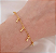 Pulseira Gotas Folheada - Imagem 3