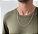 Colar Masculino Aço 2x1 4mm - 60cm - Imagem 2