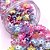 Miçanga flor irizada furo passante 100g- 830 peças - Imagem 2