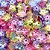 Miçanga flor irizada furo passante 100g- 830 peças - Imagem 4