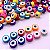 Miçanga Infantil Olho Grego Fimo - 50 Peças - Imagem 1