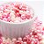 Mix De Pérolas Abs Rosa  Para Tiara Bordada - 100 Gramas - Imagem 2