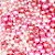 Mix De Pérolas Abs Rosa  Para Tiara Bordada - 100 Gramas - Imagem 4