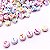 Miçanga Letra Colorida Irizada 7mm 100g Pulseira - 740 Peças - Imagem 1