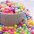 Miçangas Bola Candy Color Irizada 8mm 100g Pérola - Aprx 330 Peças - Imagem 3