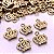 Kit 20 Peças Pingente Coroa Para Colar Pulseira Fundição Biju - Imagem 2