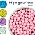 Miçanga Bola Leitosa de 8mm 100g Diversas Cores - 380 Peças - Imagem 1