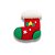 Apliques Decoração de Natal Meia Natailna 10pçs Laço Resina - Imagem 4