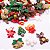 Apliques Decoração de Natal 10pçs Laço Resina Natalino - Imagem 1