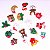 Apliques Decoração de Natal 10pçs Laço Resina Natalino - Imagem 3
