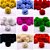 50 Peças Pompom De Malha Tule Poliéster 25mm Várias Cores - Imagem 1