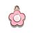 Pingente infantil Florzinha Resina Para Brinco Colar 10 Pçs - Imagem 3