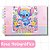 Livro de Colorir Stitch 50 Desenhos Capa Dura Holográfica Folha Grossa - Imagem 10