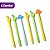 Caneta em Gel Papelaria Fofa Dinossauro Kit com 6 - Imagem 2