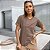 T-SHIRT ESTONADA LISA MARROM MOCHA - Imagem 2