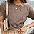 T-SHIRT ESTONADA LISA MARROM MOCHA - Imagem 3