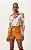 SHORT EM PU COM FAIXA PESPONTADA OCRE DIMY - Imagem 7