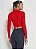 BLUSA CANELADA GOLA POLO VERMELHO COLCCI - Imagem 4