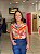 CAMISA REGATA ESTAMPADA COM RECORTE ELEGANCE - Imagem 1
